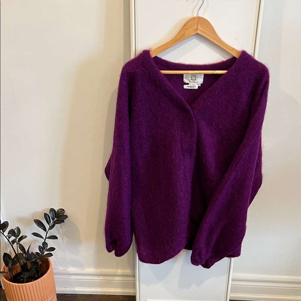 Anne Klein Purple Cardigan